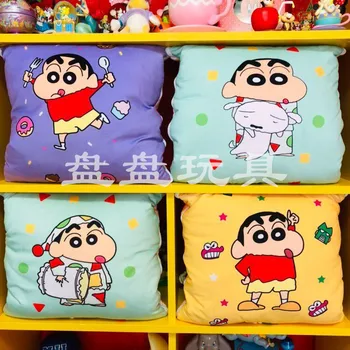 Crayon Shin-chan animacinių filmų kūrybos 2-in-1 pagalvė, antklodė, gali laikyti mielas ir gražus automobilis pagalvėlės, dovanų draugams ir vaikas
