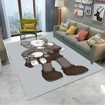 Mados lėlės modelis atspausdintas kambarį miegamajame kiliminė danga, grindų kilimėlis atsparus Dulkėms ir anti-slip esminius kilimų naudojimui namuose