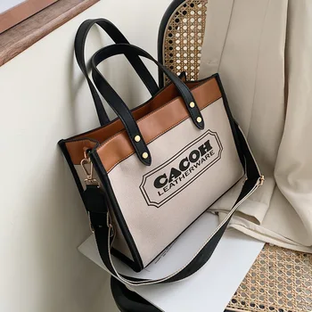 Kišeninis Drobės Moterų 2020 m. Naujos Mados Instagram Populiarus Nešti Plačiajuosčio ryšio Laišką Maišelį сумка prabanga moda sac a main 숄더백