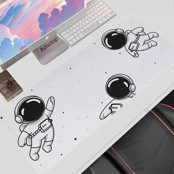 Deskmat Mielas Astronauta Erdvės Didelės Pelės Mygtukai Anime Kilimų Kilimėlis Rožinė Žaidimų Priedai Deskpad Keycadets Svorio XXL Kilimėliai