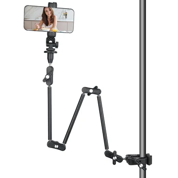Sulankstomas Magic Arm su Super Krabų Žnyples, skirtas Išmanusis telefonas Action Camera Webcam Tablet Išsakant Rankos su Stalas, Apkaba Laikiklis