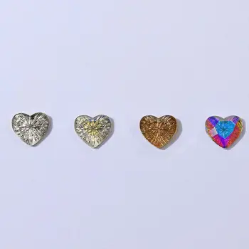 Nagų Ornamentu Ne mažėja 3D Vivid Nagų Manikiūro Reikmenys Širdies Apakinti Butas Bazė Spindulys Nagų Širdies Žavesio Salonas prekių