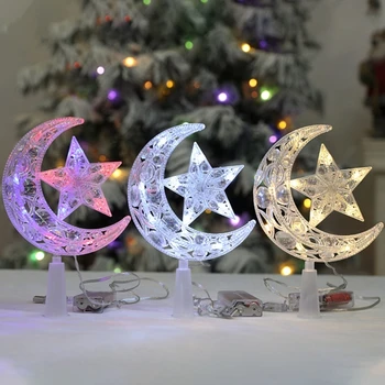 Švenčių Star Treetop Ornamentu Švęsti Kalėdų Stiliaus Sezoninio Papuošalai