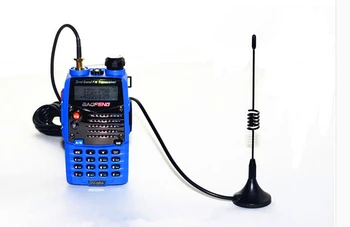 Dvigubos juostos SMA female plakti antena delninių du būdu radijo automobilių magnetas kalno antenos 144/430MHz