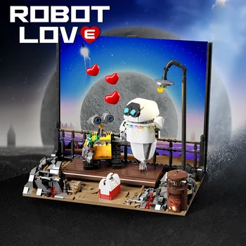 SS Filmo Kūrybos Ieva Robotas Meilės Classic Blokai Modelis Veiksmų Skaičiai Statyti Plytų Žaislas Vaikams, Kalėdinės Dovanos