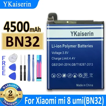 YKaiserin Baterija BM3E BN32 Už Xiaomi Mi 8 Mi8 M8umi /mi 8 mi8 M8 Nekilnojamojo Pakeitimo Bateria su Sekimo Numerį