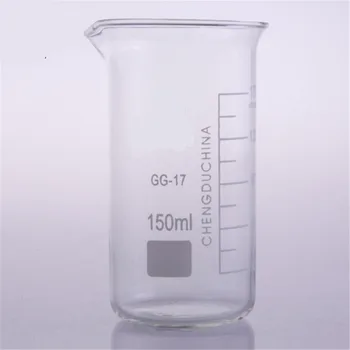 150mL Stiklo Stiklinę Ūgio Naujas Chemijos Laboratoriniai stikliniai Indai