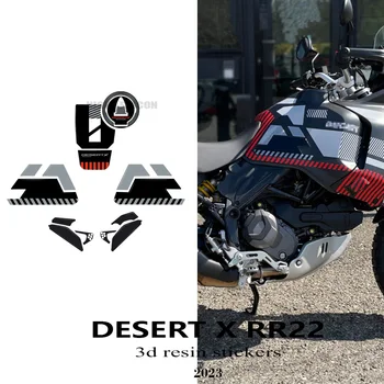 DesertX Priedai 3D Gelis Epoksidinės Dervos Lipdukas Tank Pad Apsaugos Komplektas Ducati Dykumos X DesertX RR22 2023
