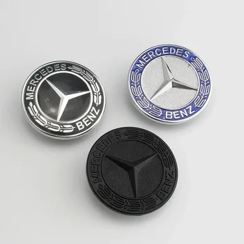 3D ABS 56mm Gaubtas Priekinio Kapoto Logotipas Automobilių Ženklelis Emblema Reikmenys Benz C Klasės Klasės E Klasė S W204 W210 W211 W212
