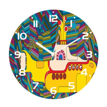 Naujovė Vabalas Roko Animacinį Modelį, Dekoratyvinės Sienų Laikrodis Gyvenamasis Kambarys su Virtuvės Dekoro Vabalas Povandeninis laivas Apvalios Sienos Žiūrėti Didelės