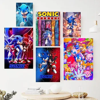 S-Viršgarsinio-S-Sonic-Žaidimas Plakatas Tapyba ant Sienos Nuotrauka už Kambarį Interjero Tapybos Kambario Apdaila