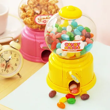Karšto Mielas Saldus Mini Candy Mašina Burbulas Balionėlis Monetos Banko Vaikams, Žaislai, Vaikams, Dovanų Cukraus sukimo mašina, Pinigų Dėžės Sodas