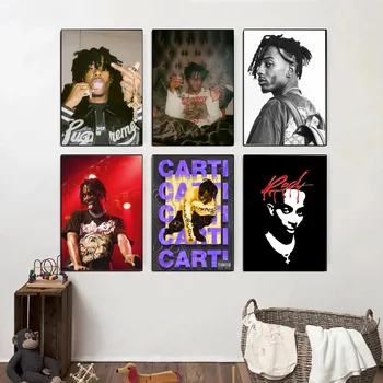 Naujas Playboi Carti Muzikos Žvaigždė Portretas, Art plakatus Dekoro ir Namų Dekoro kokybės Tapybos sienos meno plakatai, drobė, tapyba K682