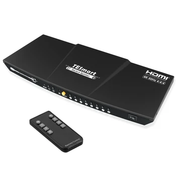 TESmart Splitter HDMI 2X8 8 port Vaizdo Maišytuvas Switcher HDR Smart EDID 18Gbps HDCP2.2 4k60hz HDMI Splitter