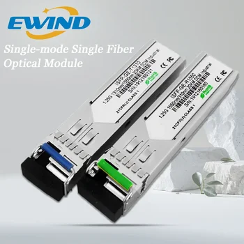 EWIND 20km LC SFP Modulis 10G 1310nm/1550nm SFP Single-mode Vieną Optinio Pluošto Modulis, skirtas 