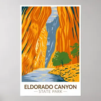 Eldorado Kanjono Valstybinis Parkas Kolorado Derliaus Meno Plakatas Plakatas Sienos Juokinga Namų Dekoro Šiuolaikinės Vaizdą Meno Apdailos Freskos Be Rėmelio