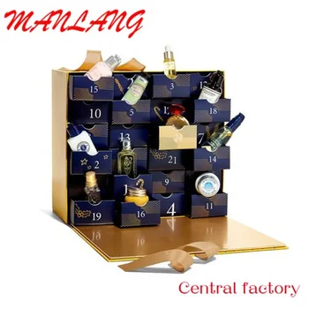 Custom saldus advento kalendoriaus langeliuose 12 dienų advento kalendorius didelis dovanų pakavimo dėžutės apdailos ieva dėžutę