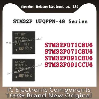 Naujas Originalus STM32F071C8U6 STM32F071CBU6 STM32F071 STM32F091CBU6 STM32F091CCU6 STM32F091 STM32F STM32 STM IC MCU Chip UFQFPN-48