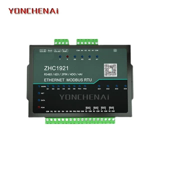 STM32 16 Kanalų Analoginis/Skaitmeninis/Relay Tinklo Duomenų kaupimo ir Kontrolės Įtaisas Ethernet, kad Rs485 Modbus RTU
