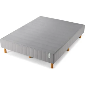 Metalinių lovos rėmu, 16 colių springless, naudojant polietileno dengiamoji plokštė, plieninis rėmas ir medžio masyvo kojos, namų apyvokos lovos rėmo