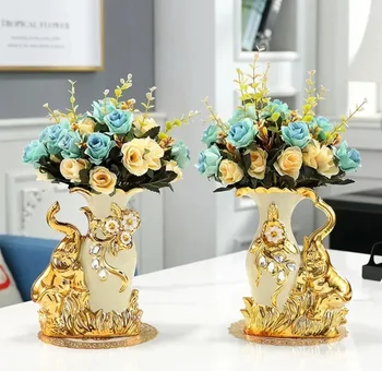 Modernus Minimalistinis Namų Kambarį Įėjimo Aukso Stiklo Vaza Šviesos Prabanga Vėjo Darbalaukio Gėlių Konteinerių Papuošalai Papuošalai