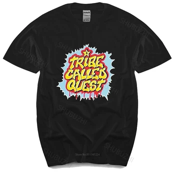 medvilnės marškinėlius vyrų vasaros tees Gentis, Vadinama Quest Vintage Retro Hip-Hop Muzikos Marškinėliai mados brand tee-shirt homme viršūnės