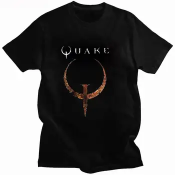 Vyrai Vasarą Tees Quake II Marškinėliai Quake 2 Ii Id didesnio Dydžio Homme Prekės Juokinga Spausdinti Atsitiktinis Tee-shirt