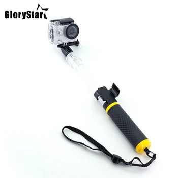 Vandeniui atsparus Skaidrus Selfie Stick Monopodzie Trikojo Remoter Turėtojas GoPro Sesijos Go Pro Hero 876 5 4 3 Xiao Yi 4k SJCAM Osmo
