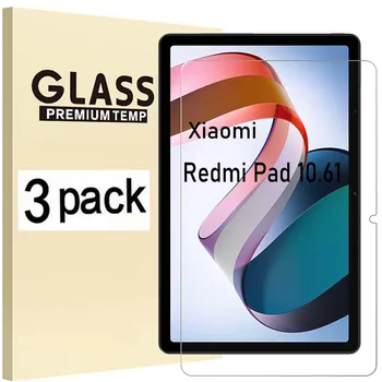 (3 Blokai) Grūdintas Stiklas Xiaomi Redmi Trinkelėmis 10.61 2022 Anti-Scratch Visišką Tablet Screen Protector Filmas