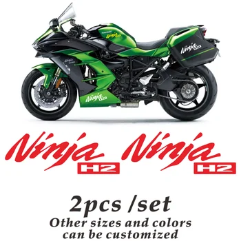 Šviesą atspindinčios Motociklų Lipdukas, Apdailos Degalų Bakas Variklio Pusėje Lipdukas Logo Mygtukai Lauktuvės Lenktynių Automobilis Kawasaki Ninja H2 NINJA