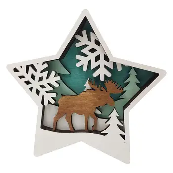 Kalėdų Žvaigždė Ornamentu Šviesiai Iki Star Dekoro Kalėdų Stalo Puošybos Spindinčią Žvaigždę Nakties Žiburiai Kalėdų Daugiafunkcinis