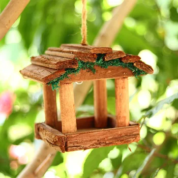 Eglės medinės naminių paukščių lesyklėlę dizaino kabinti paukščių tiektuvai, skirti laukinių paukščių sodas langą paukščių lesyklėlę mažas paukštidė hummingbird buveinių