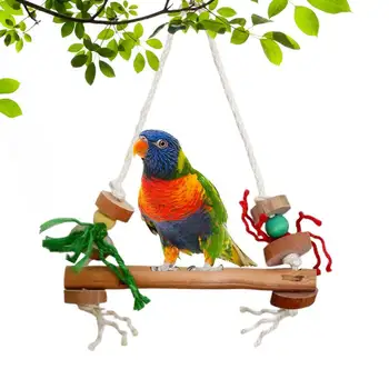 Paukščių Nuolatinis Žaislas Metalo Kablys Dizaino Papūga Narve Ešeriai Stick Sūpynės Budgies Papūgos Paukštis Narve Reikmenys, Naminių Reikmenys