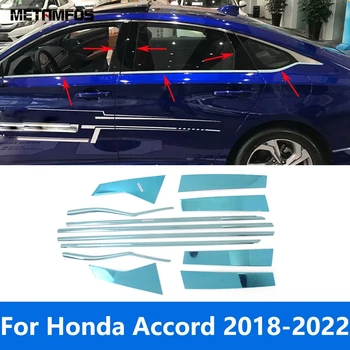 Honda Accord 2018-2021 2022 Apačios Palangės Rėmo Dangtis Apdaila Langų Centras B C Ramstis Pranešimų Apdaila Reikmenys, Automobilių Stilius
