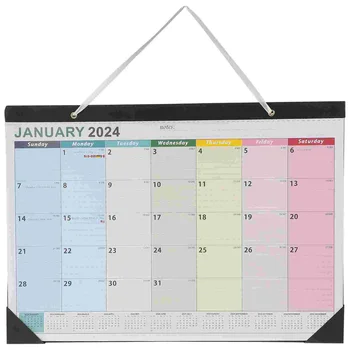 2024 m. Sieninis Kalendorius Mėnulio Mėnesio Pasukite Puslapį Padaryti Sąrašą 2023-2024 Popieriaus Namuose Kabo