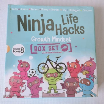 8 Knygos/set Ninja Life Hacks, Socialinio Emocinio Mokymo Vaikų Knygų Serijos, Padeda Vaikams Mokytis Vertingų Gyvenimo Įgūdžių