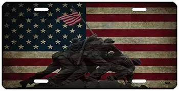 Iwo Jima Nacionalinis Memorialas JAV Vėliava Licenciją Plokštelės Naujovė Auto Automobilis Žymeklį Prabangi Dovana Amerikos Tėvynės MUS