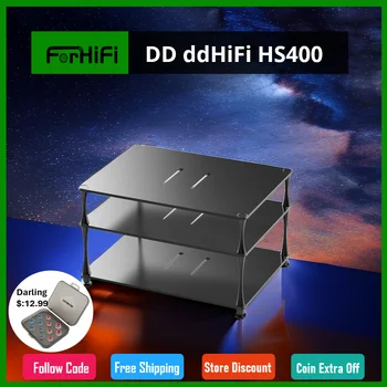 DD ddHiFi HS400 Aliuminio Stovas HiFi Table-Top Garso Įrenginiai, Sandėliavimo Turėtojas Darbalaukio VPK Amp, Juoda ir Sidabro