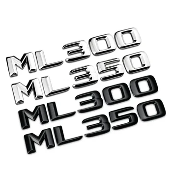 3d Automobilių Raidžių Kamieno Logotipas Ženklelis Mercedes-benz ML350 ML270 ML300 ML320 ML400 ML500 CDI 4MATIC W166 W164 W163 Lipdukas Priedai