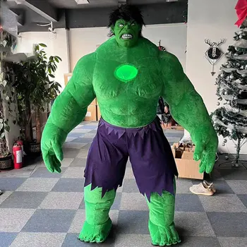 220cm Didžiulis Pripučiamas Hulk Žalias Milžinas Žalia vyras Animacinį personažą Talismanas HalloweenCostume Išgalvotas Suknelė vestuvių Šalis