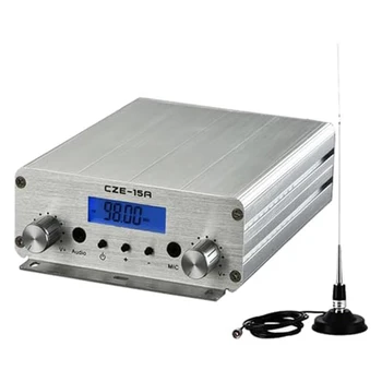 15W Stereo Garso Kokybė FM Radijas FM Belaidis Siųstuvas (Transmitter Multi-Funkcija Patogus Ir Praktiškas Rinkinys, Priedai