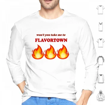 Flavortown Hoodie medvilnės ilgomis Rankovėmis Guy Fieri Flavortown Donkey Padažas Meme Funkytown Daina Maisto Bobby Flay Thats Pinigus Autobusų