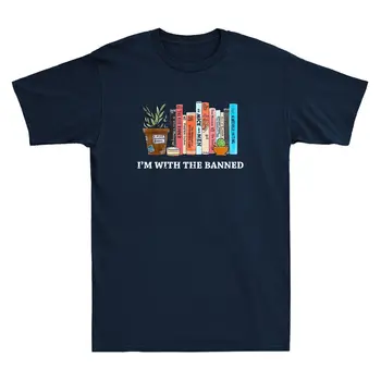 Aš su Uždraustų Knygų Juokinga man Skaityti Draudžiamų Knygų Mėgėjams Derliaus vyriški T-Shirt