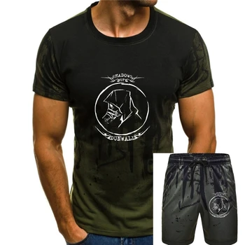 Dishonored Marškinėliai Juodi Šešėliai Marškinėliai Trumpomis Rankovėmis Atspausdintas Tee Shirt Mens Mielas Paplūdimio 100% Medvilnės Marškinėlius