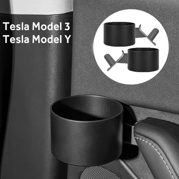 Puodelio Laikiklis, Adapteris Tesla Model 3 Tesla Model Y Reikmenys, Automobilių Durų Puodelio Laikiklis Butelių Expander Organizatorius su Silikono Miestelyje