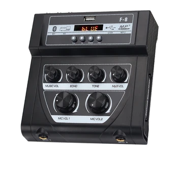 Karšto Mf8 Mini Karaoke, Garso Maišytuvas Lauko Maišytuvas Stereo Dvigubo Mikrofono Įvestis Stiprintuvo Su 