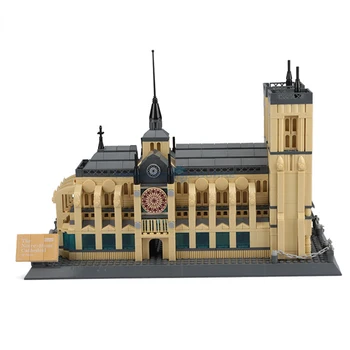 Cathédrale Notre Dame De Paris Modelio Blokai Prancūzija Architektūros SS 5210 Miestas, Žymus Plytų Kolekciją Žaislų Rinkinys Dovanų