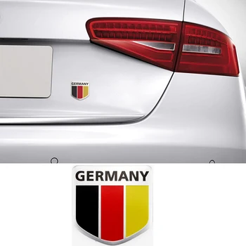 5x5cm Aliuminio Emblema Vokietijos Vėliavą, Ženklelį už BMW, 