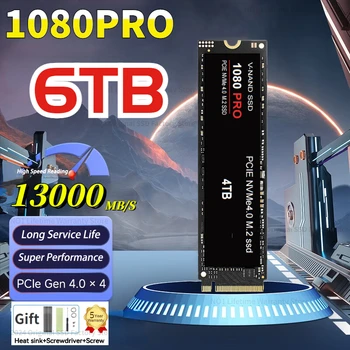 2024 Originalus SSD M2 NVMe 4TB 1080 PRO NGFF Vidinio Kietojo Disko 1 TB hdd Kietojo Disko 990 PRO 2 M. 2TB nešiojamas Kompiuteris PS5