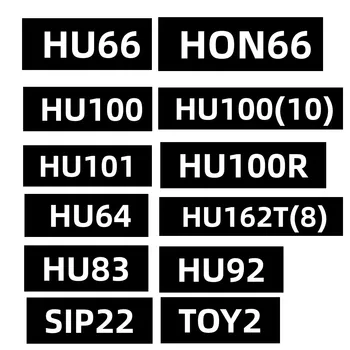 Lishi 2 In 1 2in1 Įrankis HU64 HU66 HU83 HU92 HU100 HU100(10) TOY2 HU101 HU100R HON66 HU162T(8) SIP22